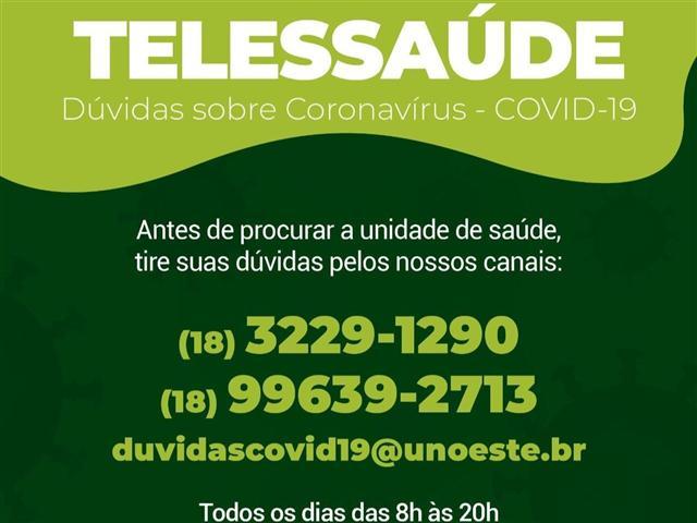 Covid-19: Telessaúde visa orientar usuários do SUS sobre necessidade de atendimento médico - Sassom foto